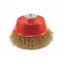 Cup Wire Brush Ø 75 mm M14 – Crimped Professional Cup Brush for Angle Grinders